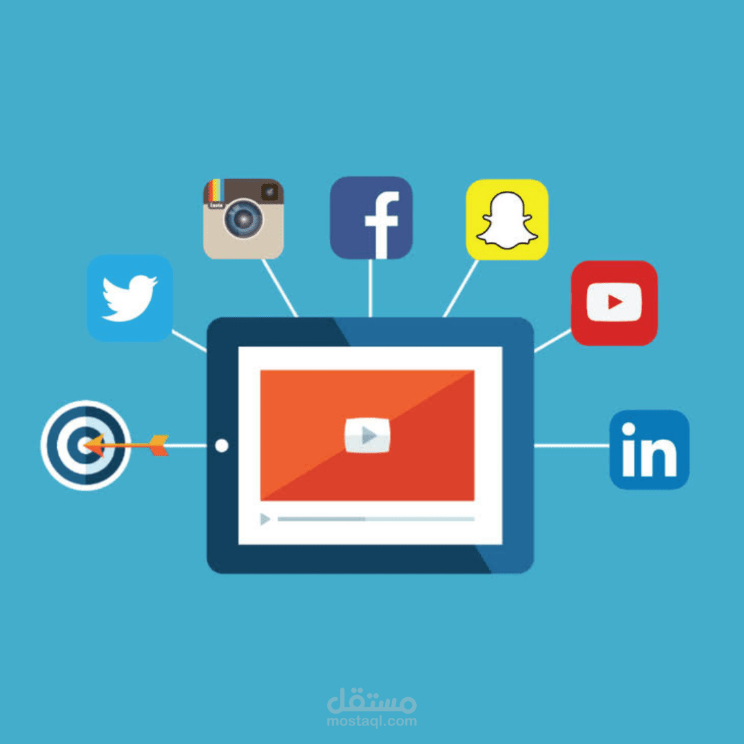 انشاء وتصميم فيديوهات لمنصات سوشيل ميديا