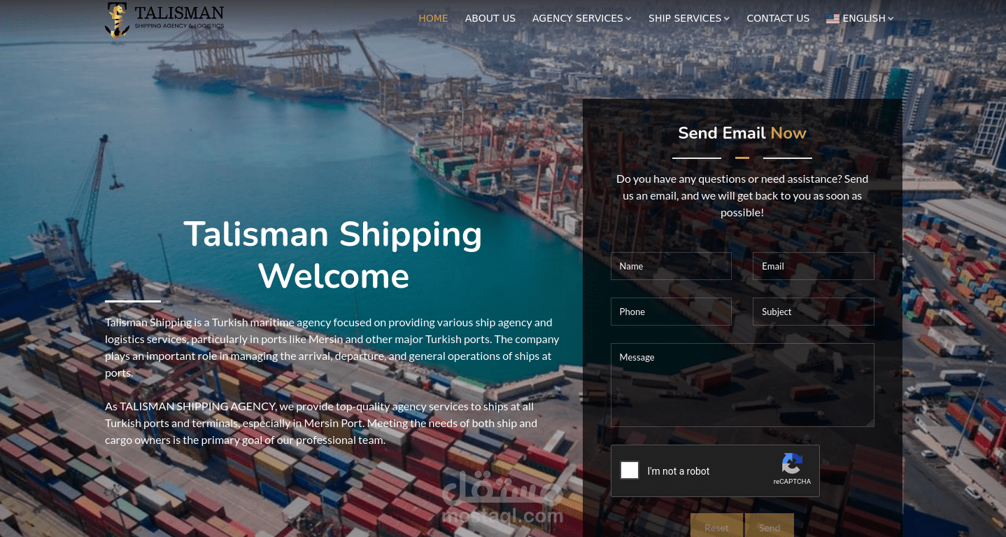منصة رقمية للخدمات اللوجستية والشحن – Talisman Shipping