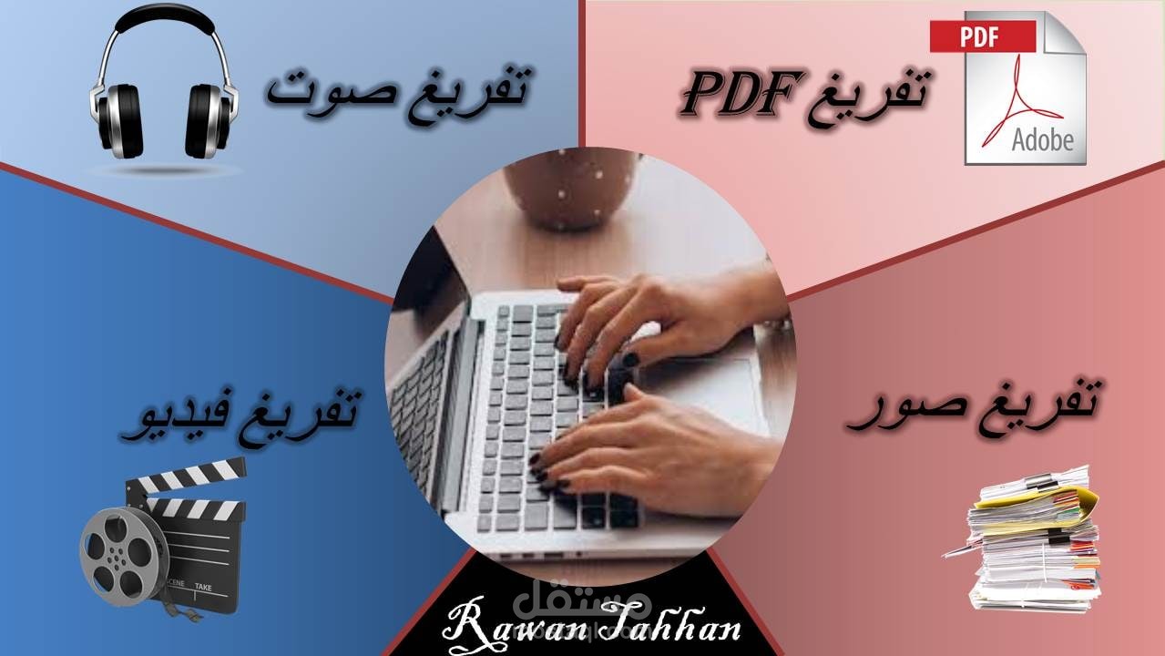 تفريغ النُّصوص على الوورد.