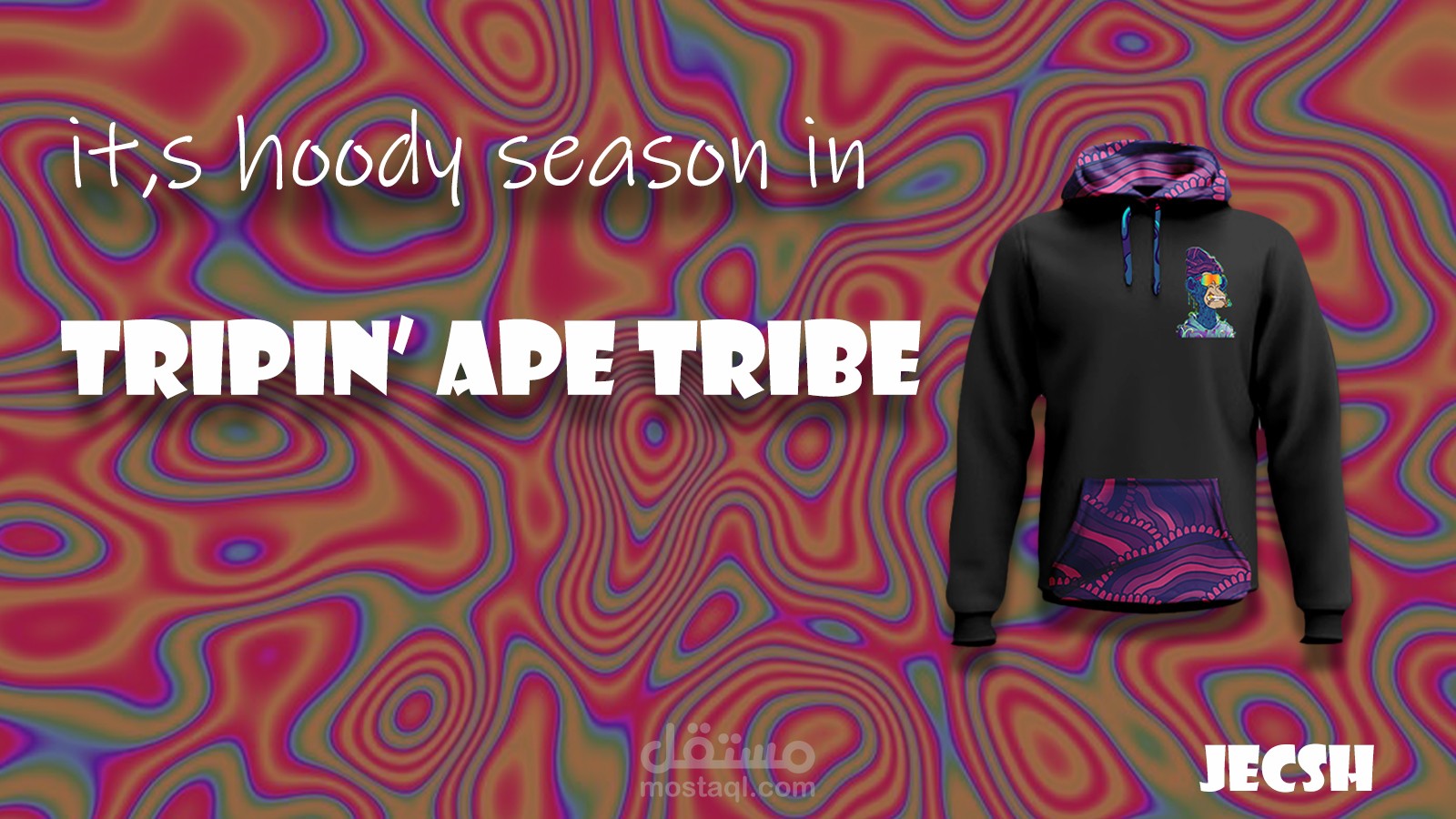 Hoody designs for nft project Tripping ape tribe
