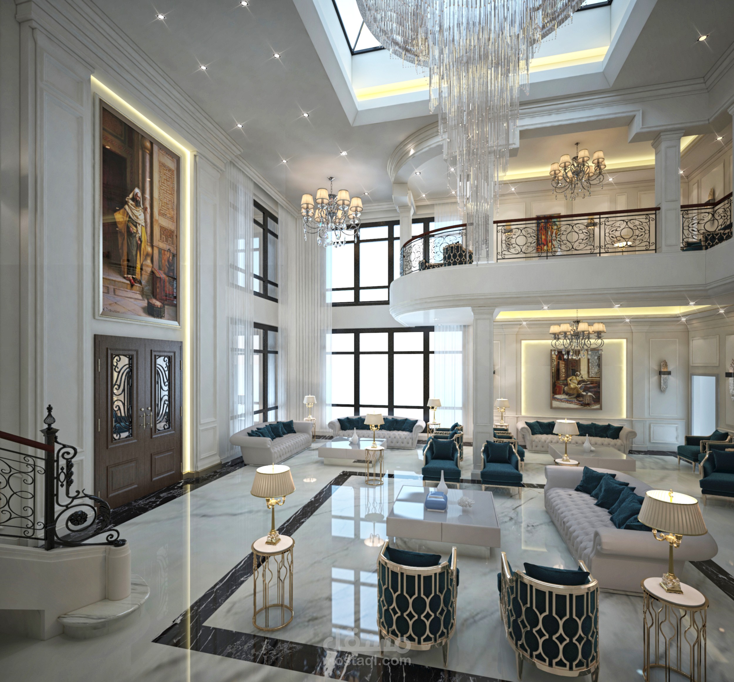 تصميم ريسيبشن لفيلا