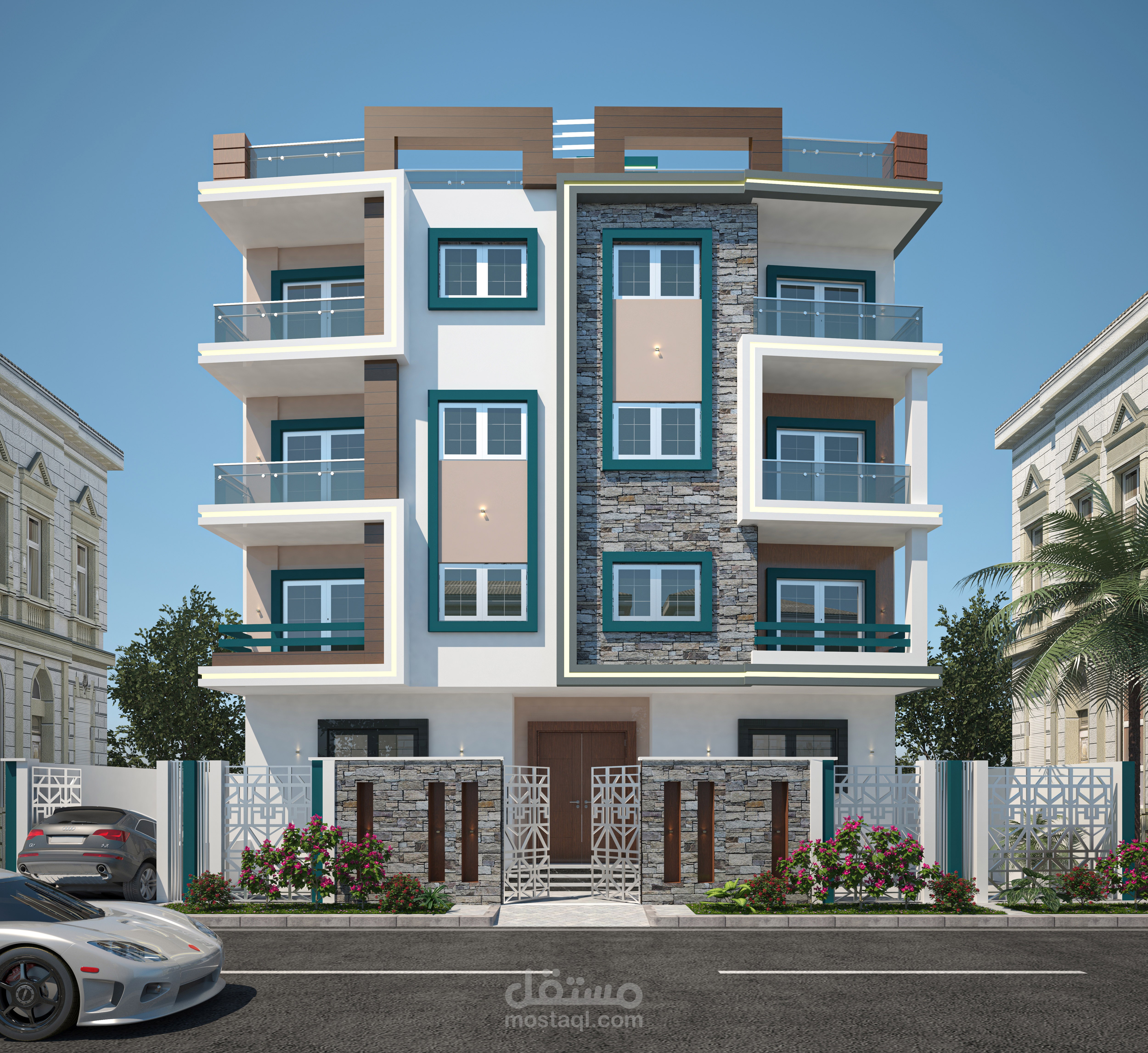 تصميم لواجهه مودرن