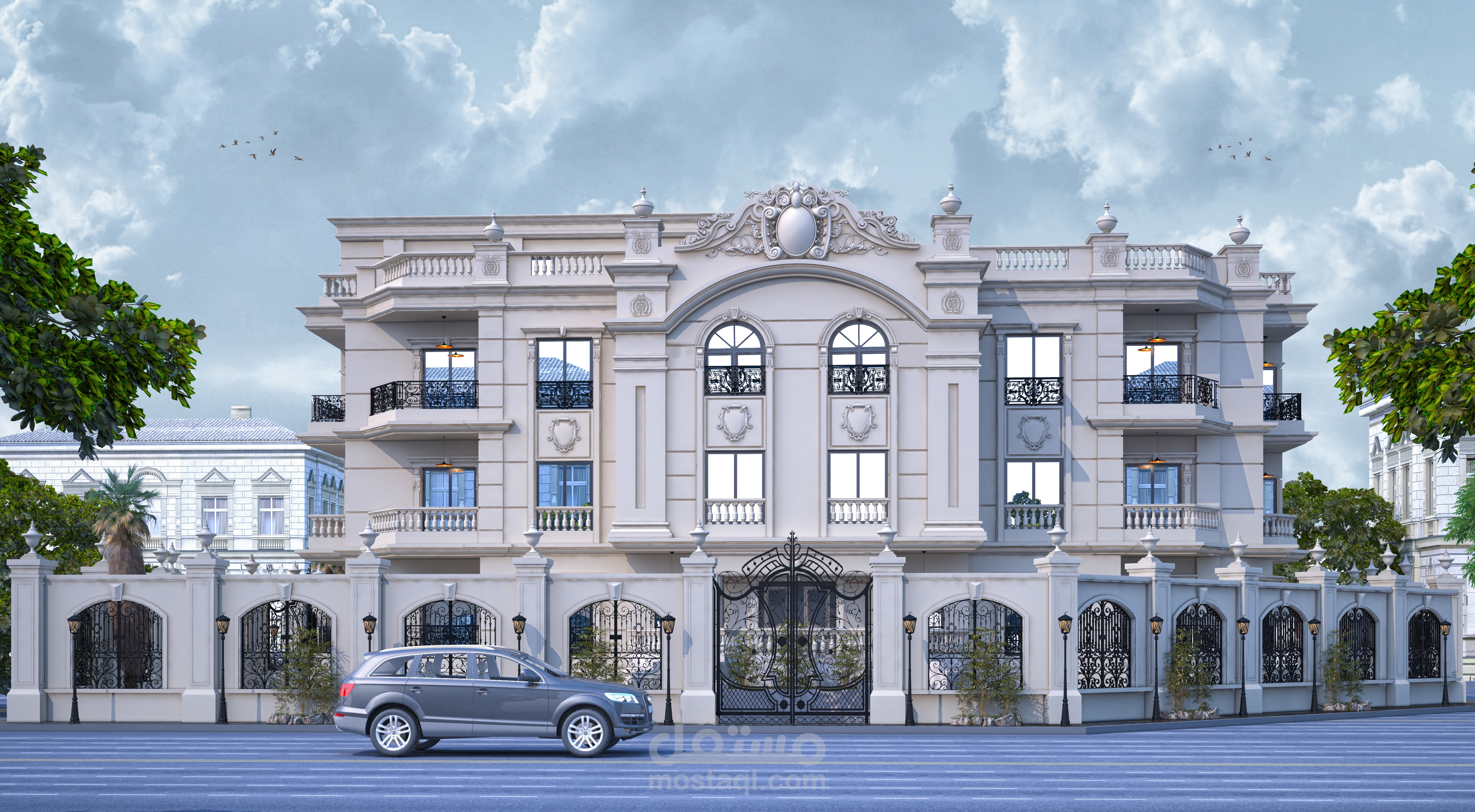 تصميم لواجهه كلاسيك