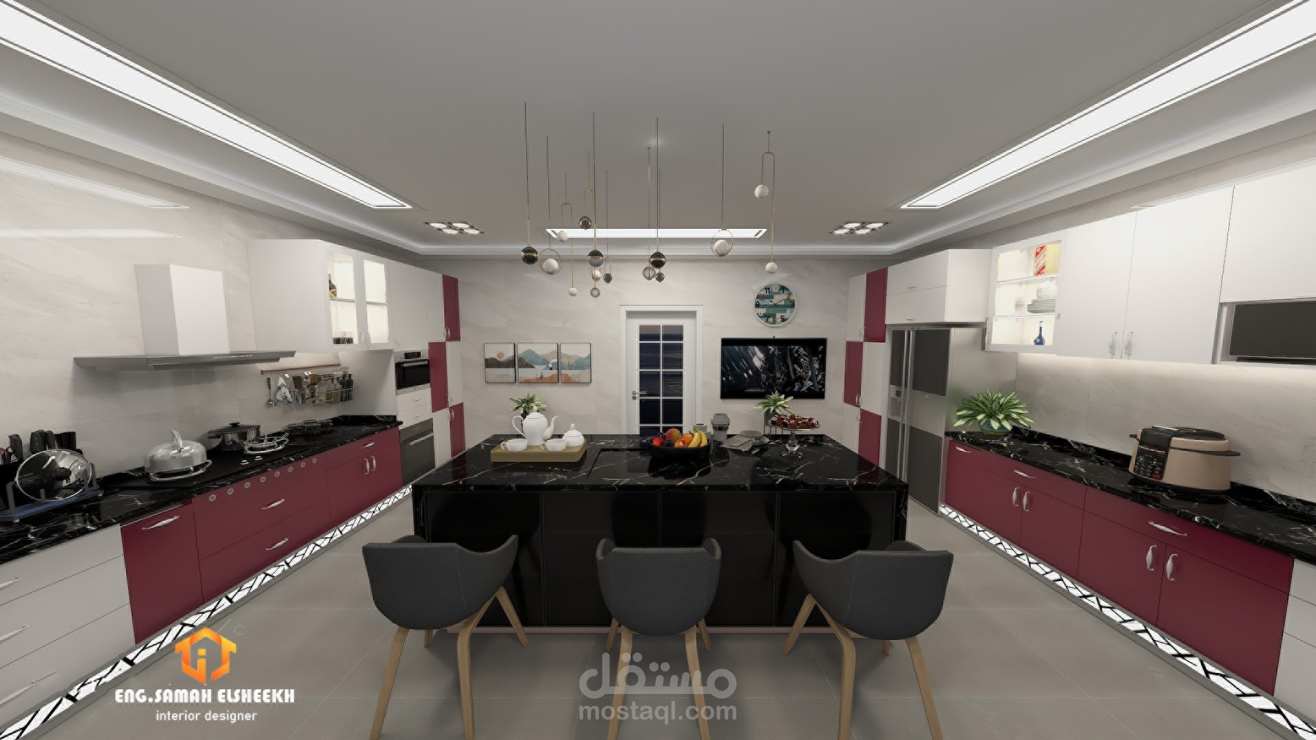 تصمم مطبخ عصرى