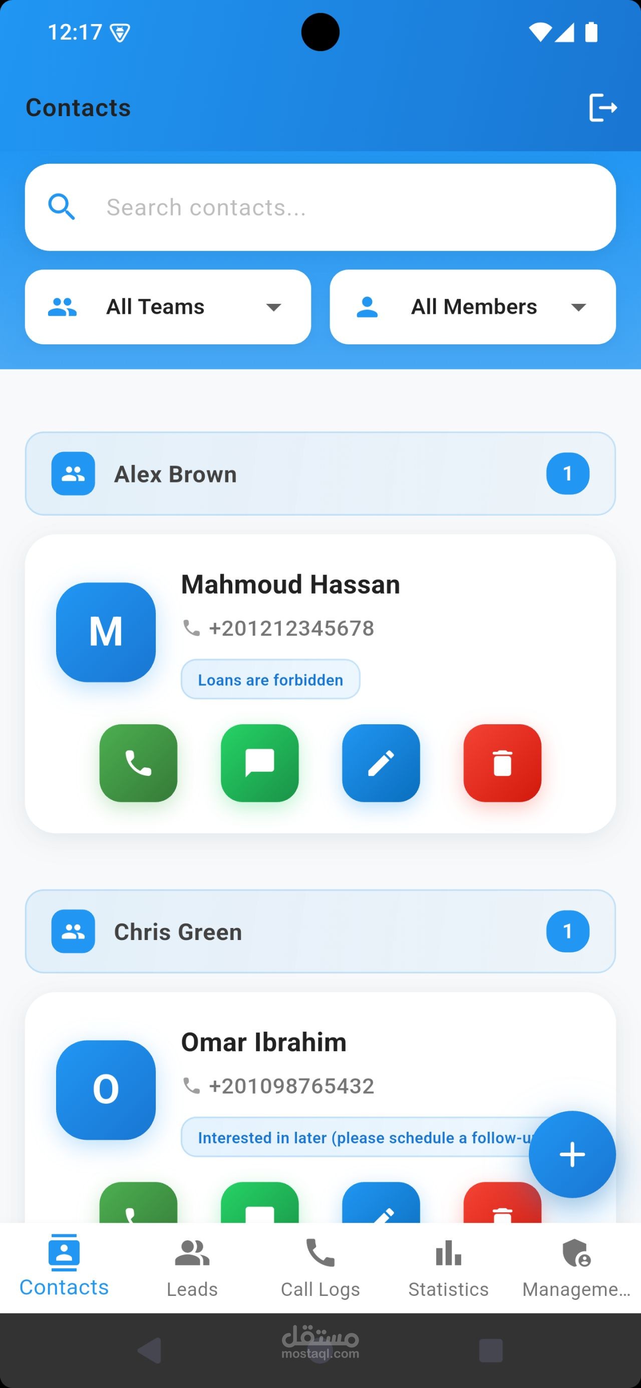 Sales Caller ID & Lead Management System