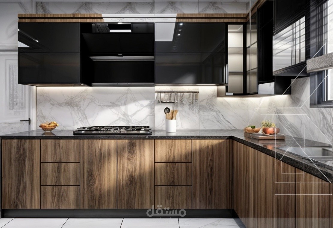 تصميم الداخلي لمطبخ