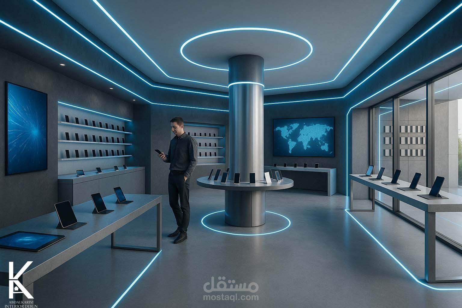 تصميم متجر أجهزة ذكية