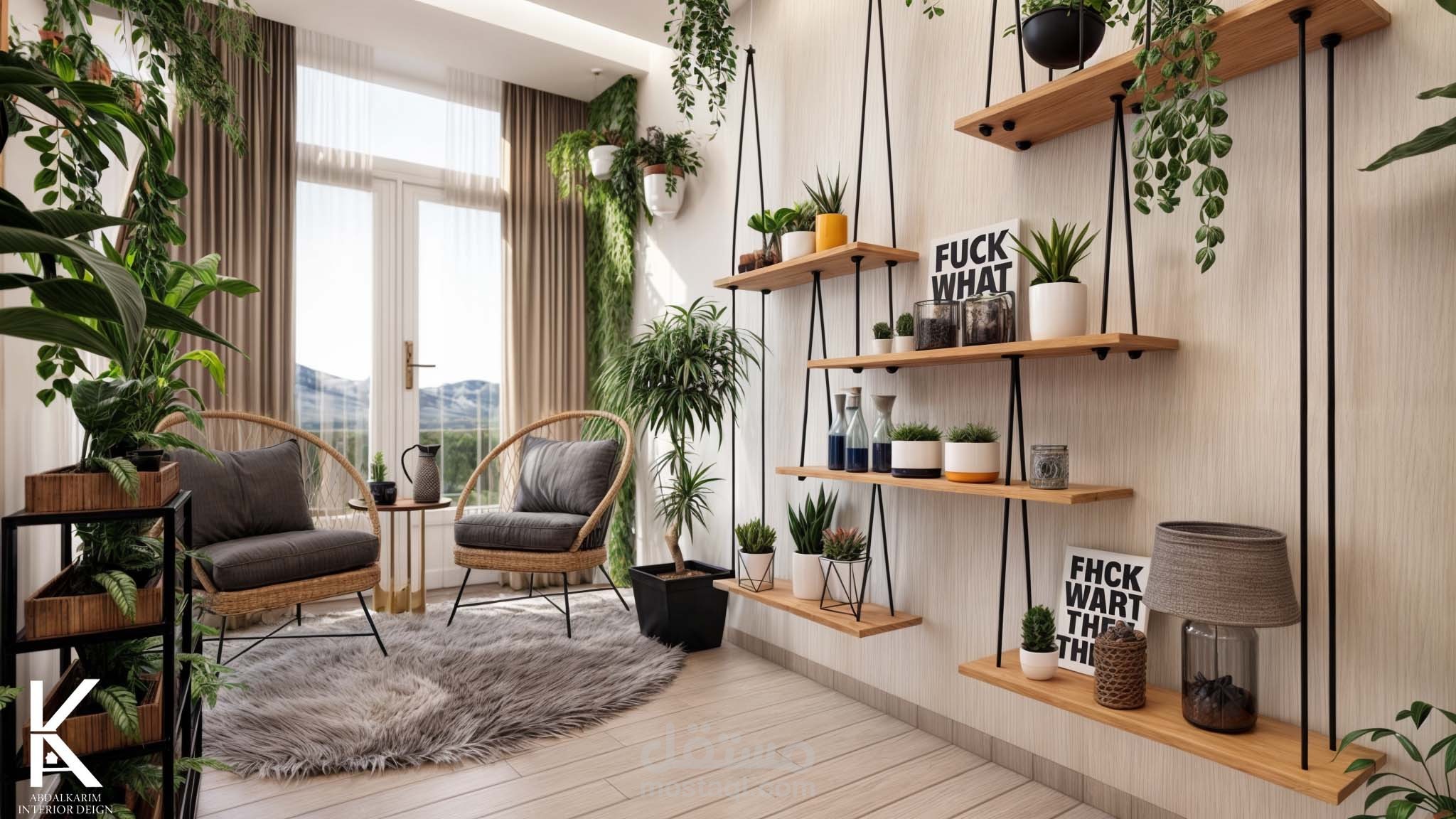 زاوية استرخاء بطابع أنيق