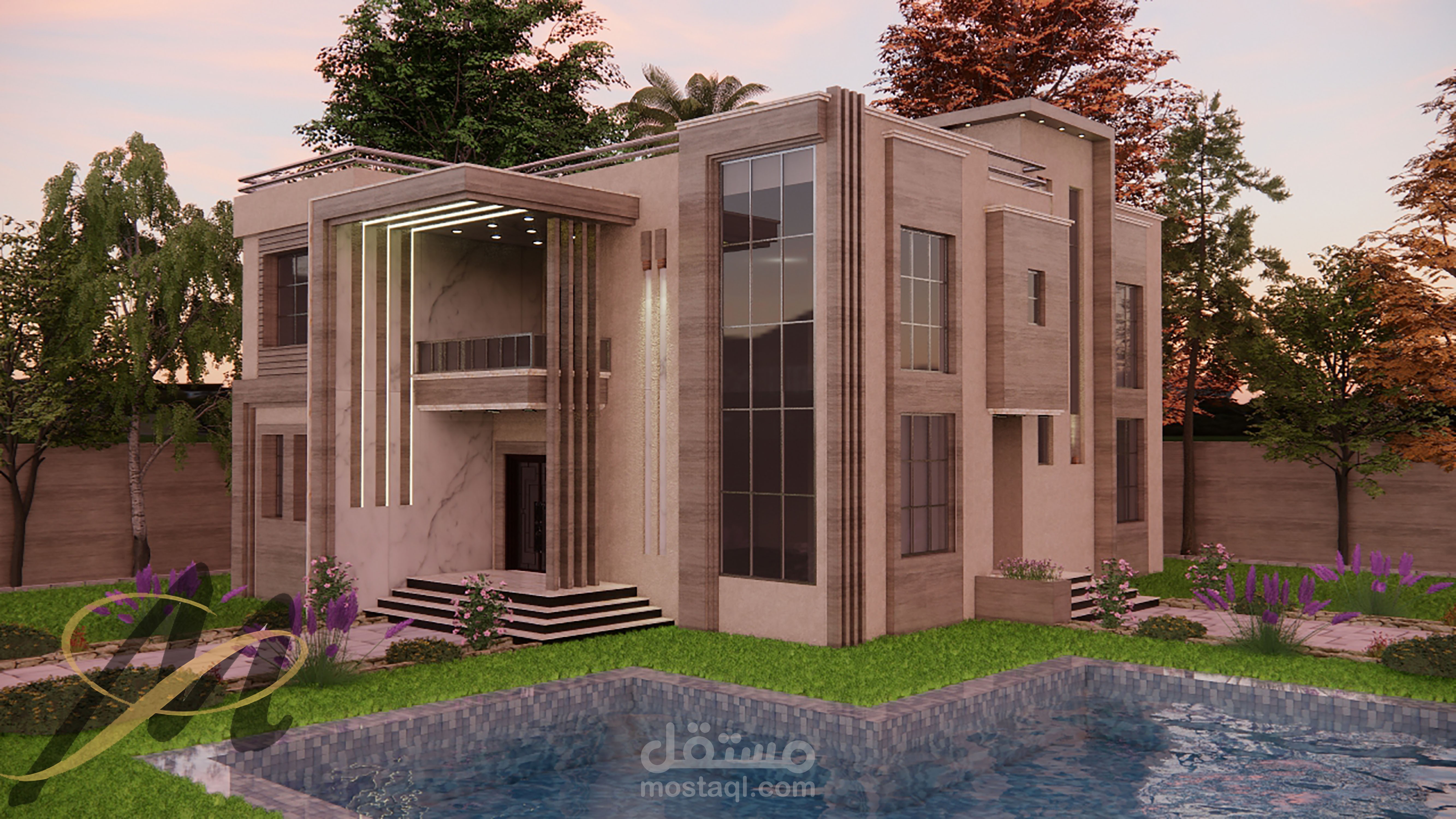 تصميم فيلا سكنية