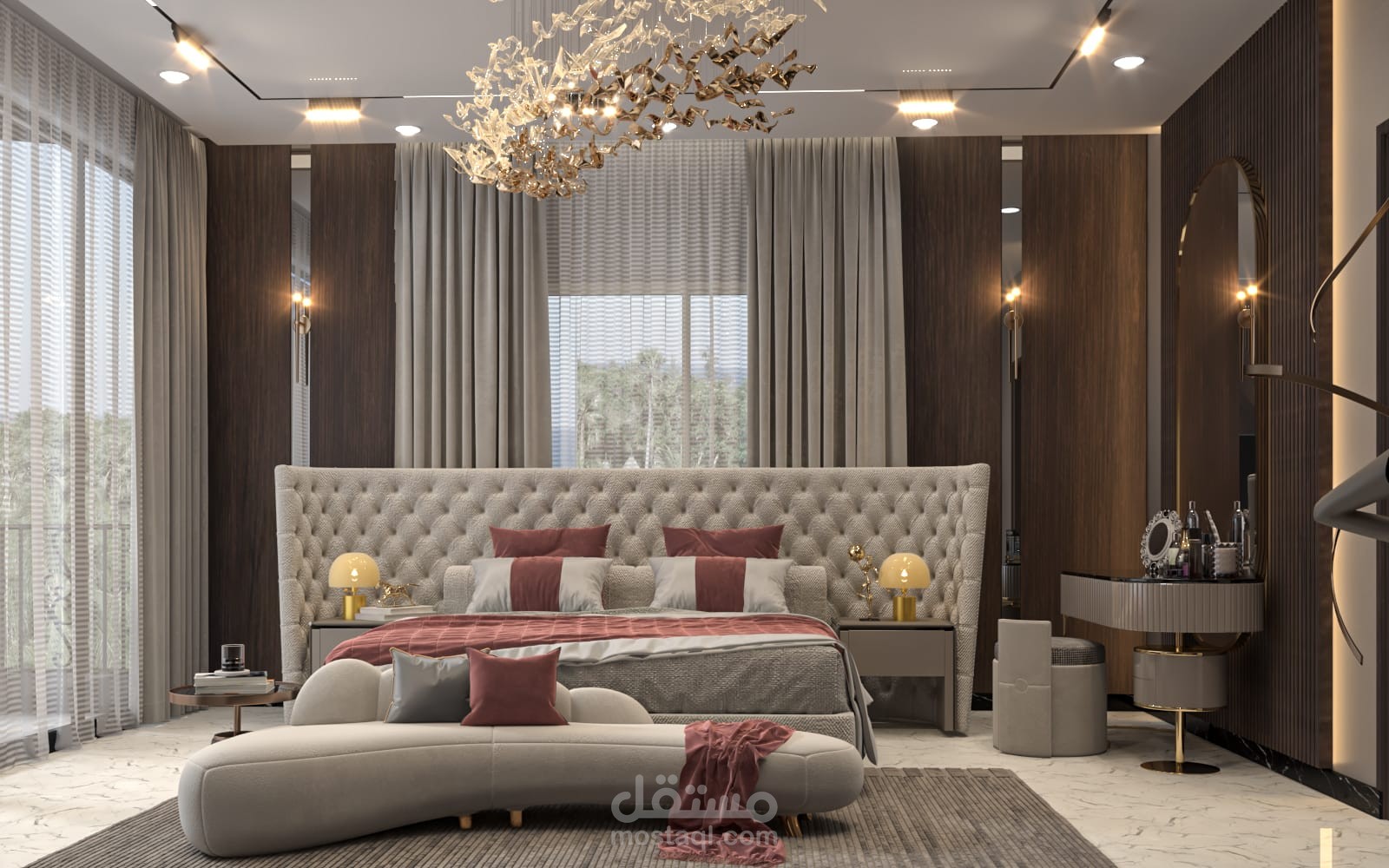 تصميم غرفة نوم ماستر