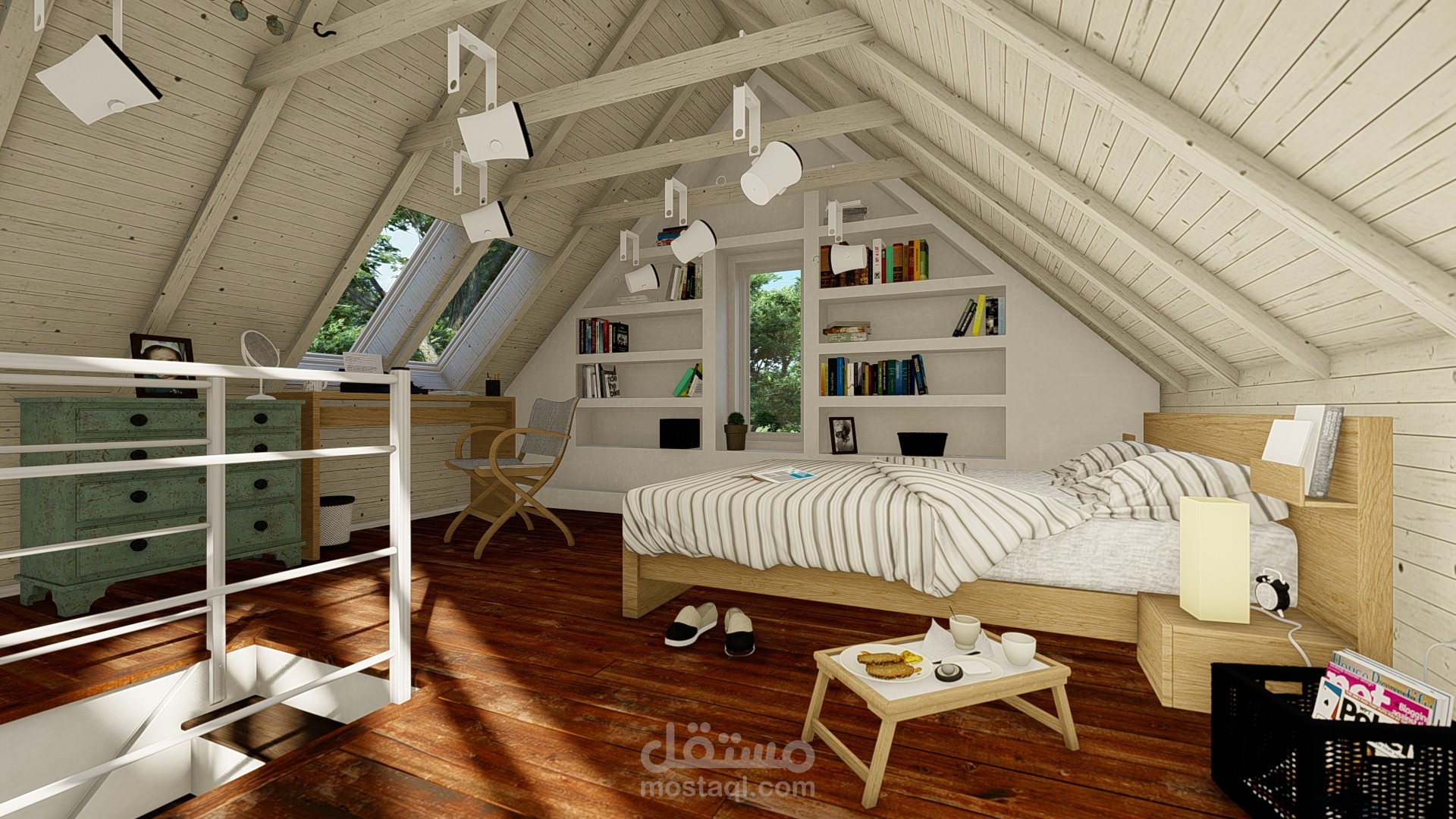 عمل فيديو موشن لمنزل بالغابة