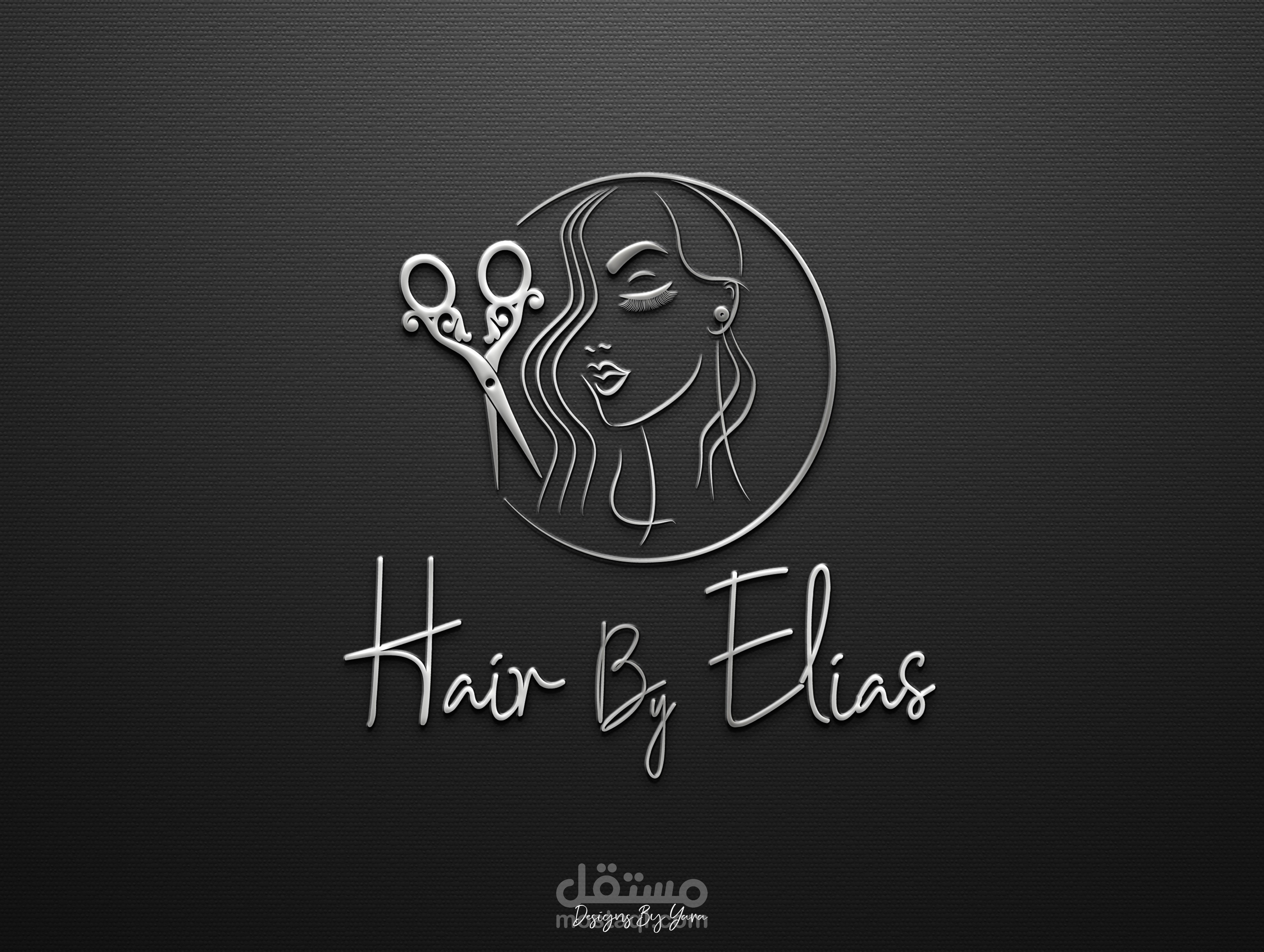 لوغو لصالون شعر نسائي