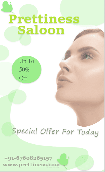 تصميم فلاير لمركز عنايه بالبشره