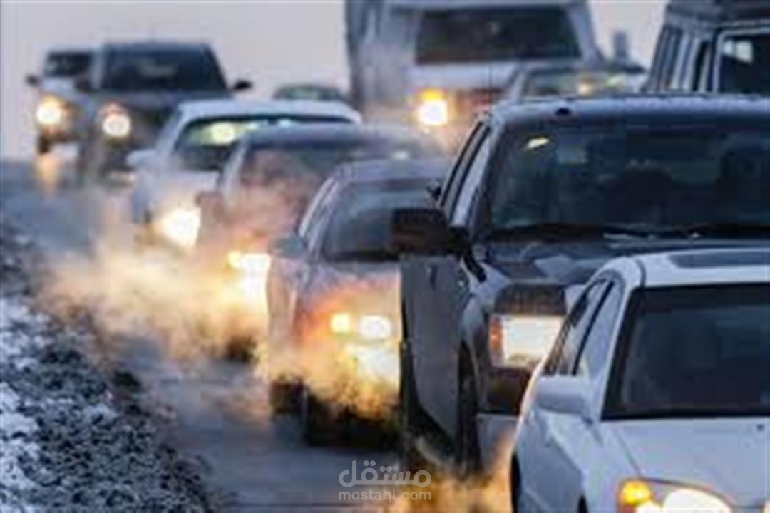 ترجمة مقال عن عوادم السيارات وآثرها من اللُّغة العربية إلى الإنجليزية.