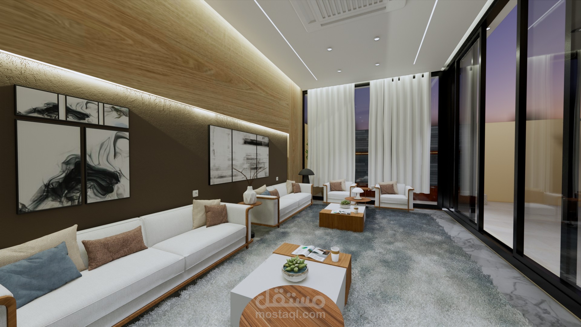 تصميم مجلس خارجي في الرياض