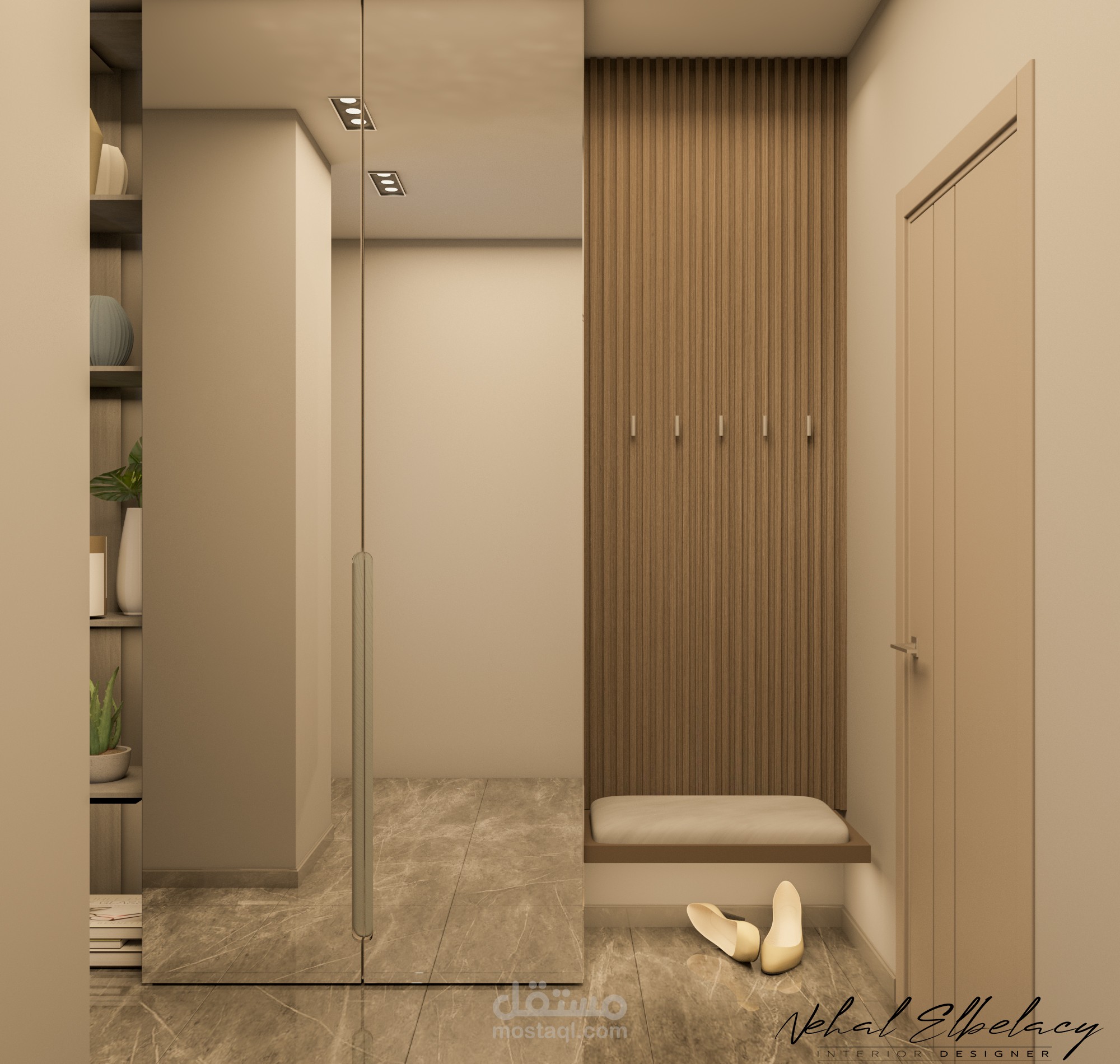 تصميم لوحات 2D شقه سكنيه مدينتى