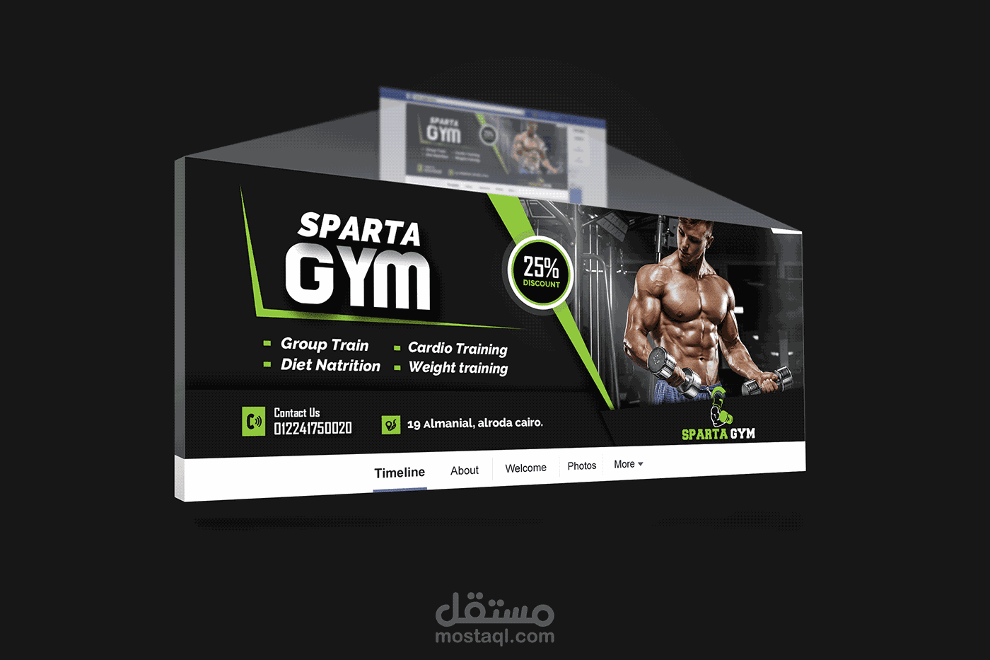 Sparta gym facebook cover