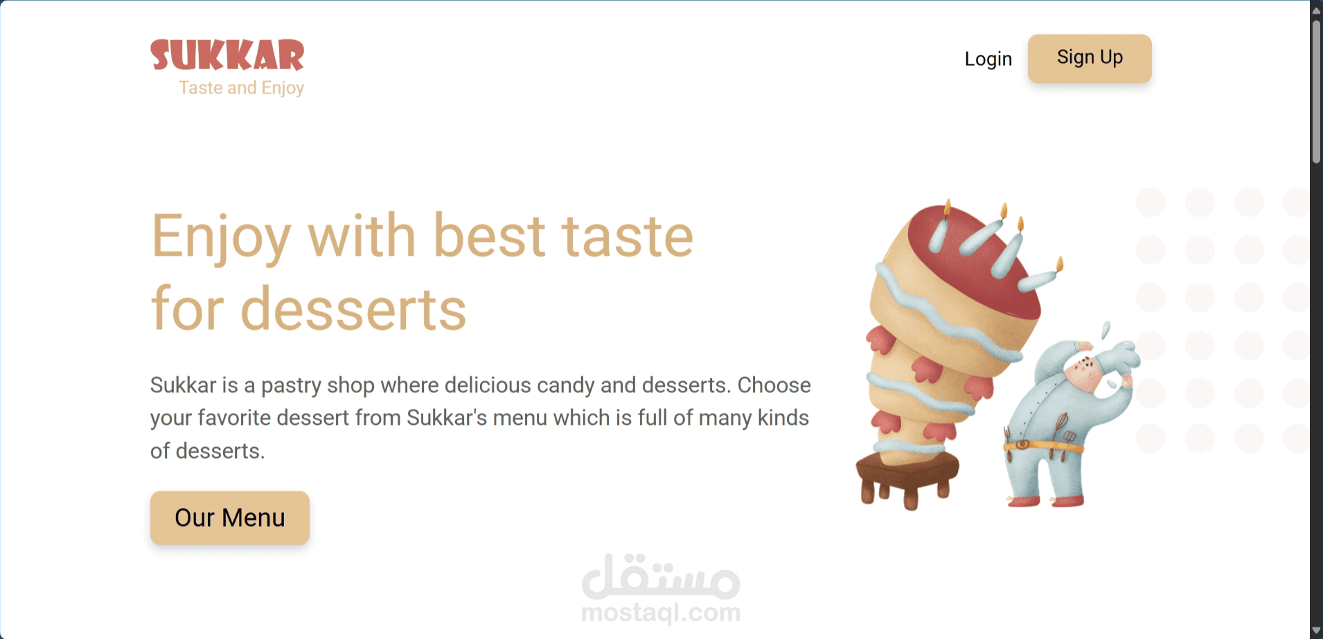 Pastry Shop Website – Frontend