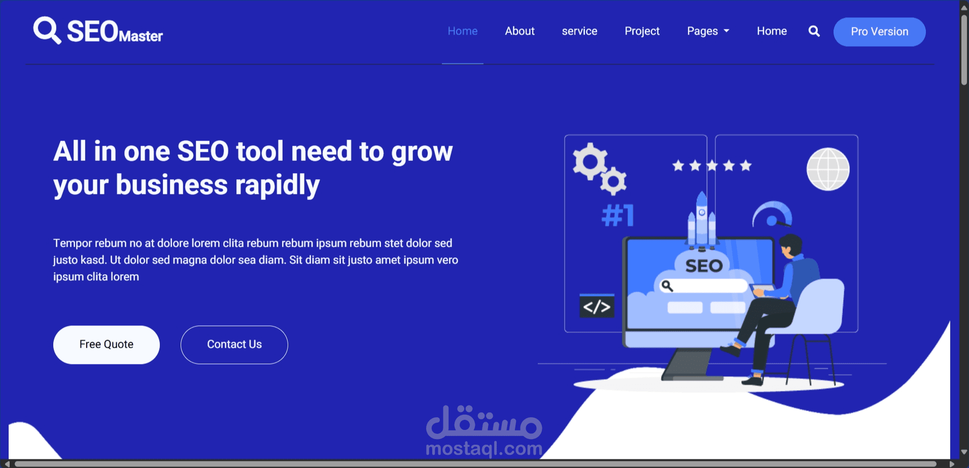 SEO Services Website – Modern Animated Design