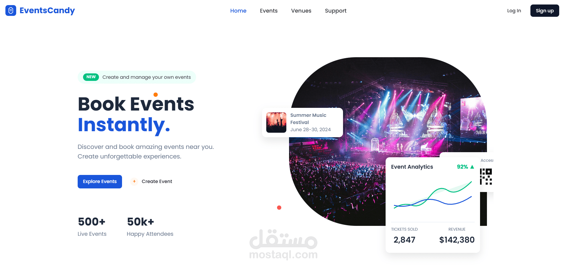 Event Booking System – ASP.NET Core API & Blazor Frontend