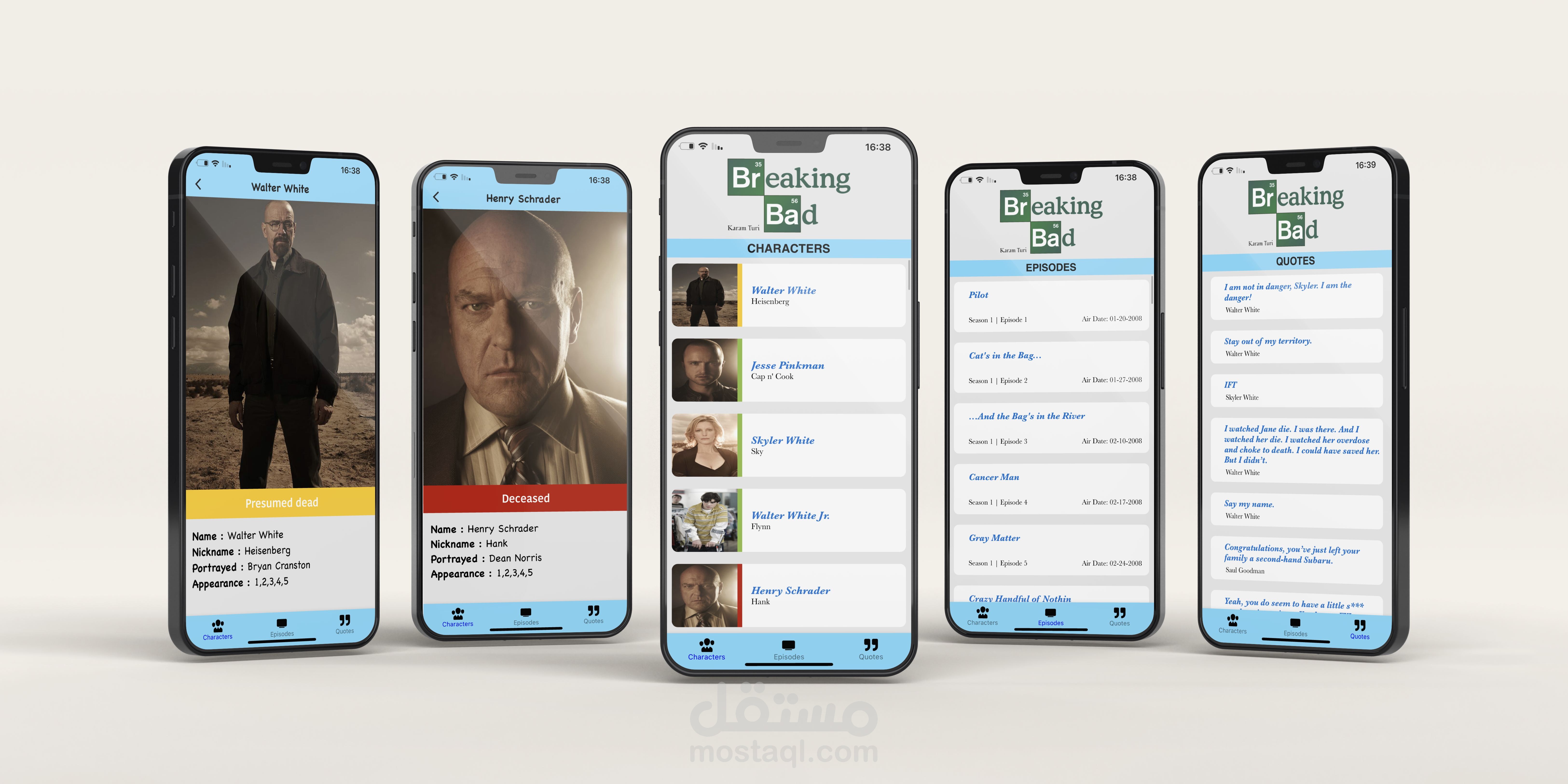 Breaking Bad App - React Native