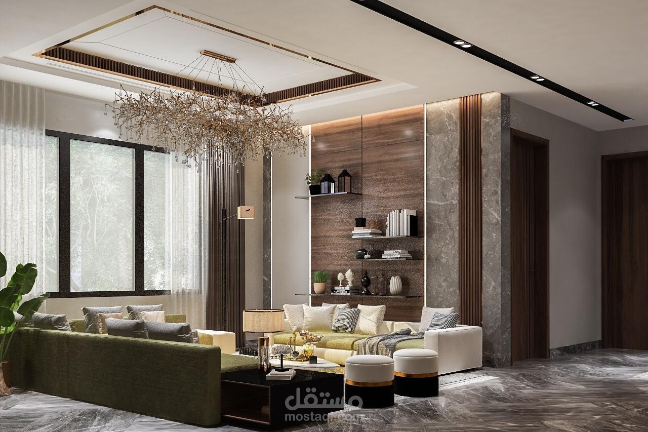 Family Living on Villa at KSA