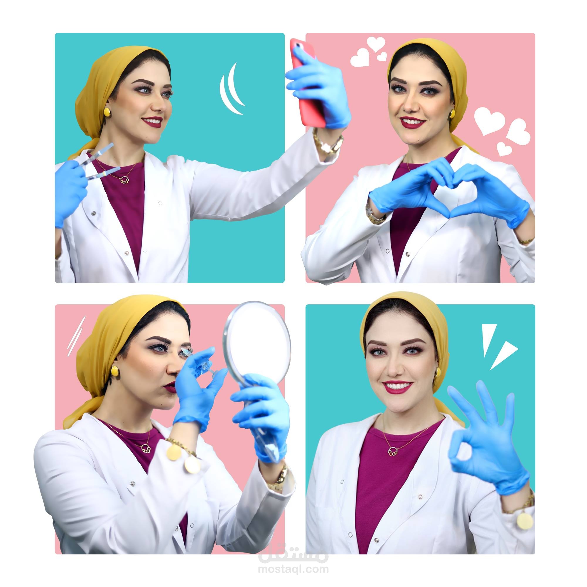 اعمالي لمركز EVE CLINIC dr.heba hafez