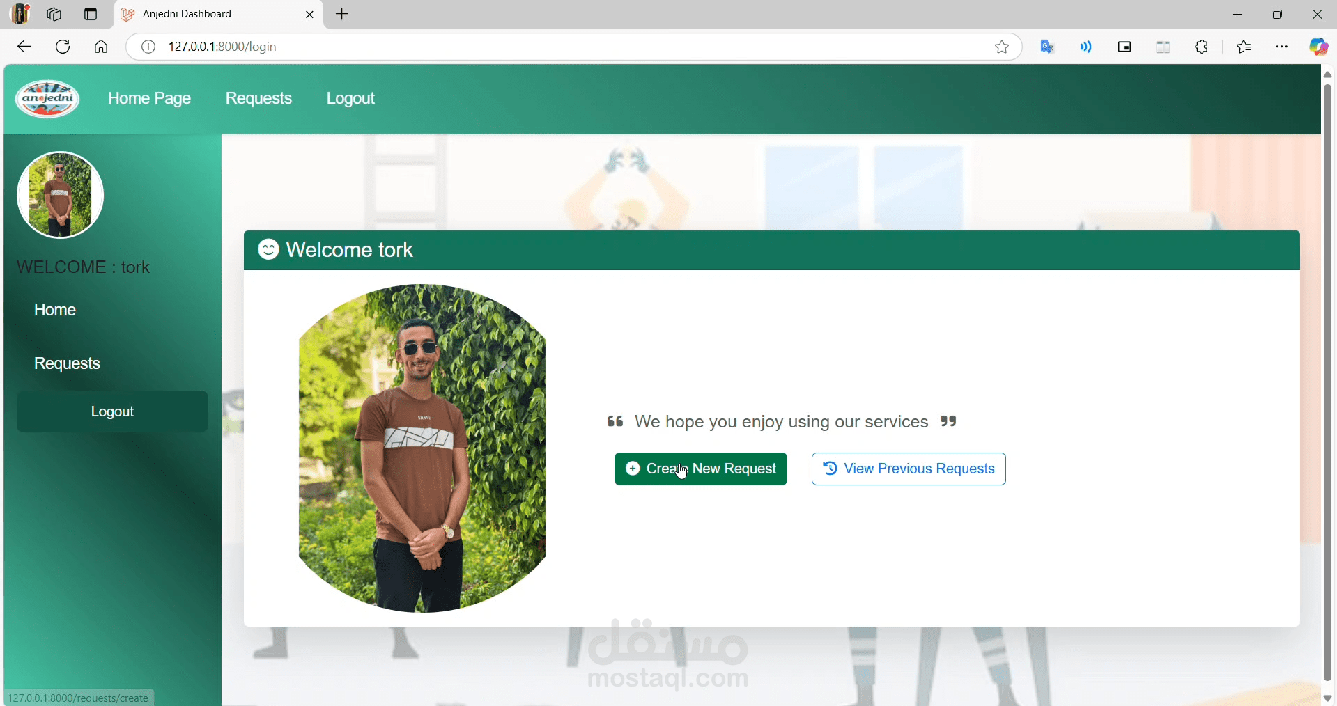 تطوير منصة Enjedni – Home Service Platform باحترافية باستخدام Laravel