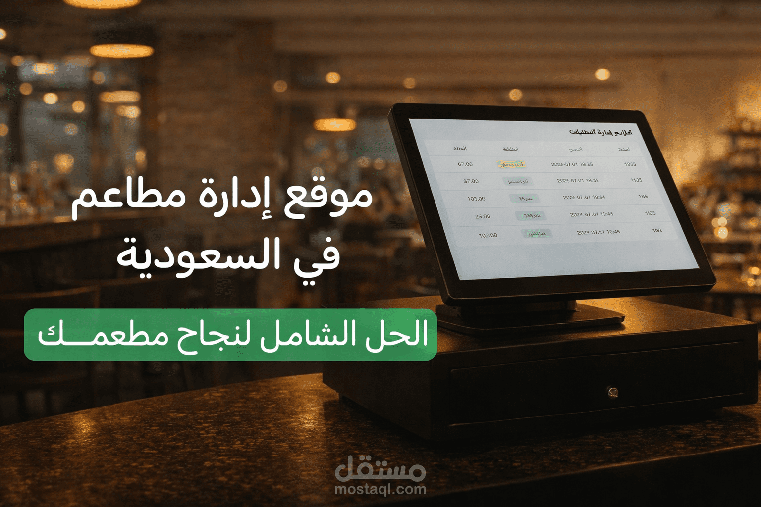 نظام إدارة مطعم متكامل (Restaurant Management System)