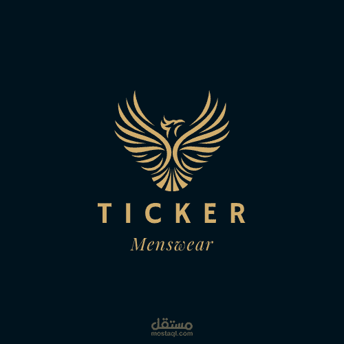 تصميم شعار لشركة الملابس الرجالية Ticker