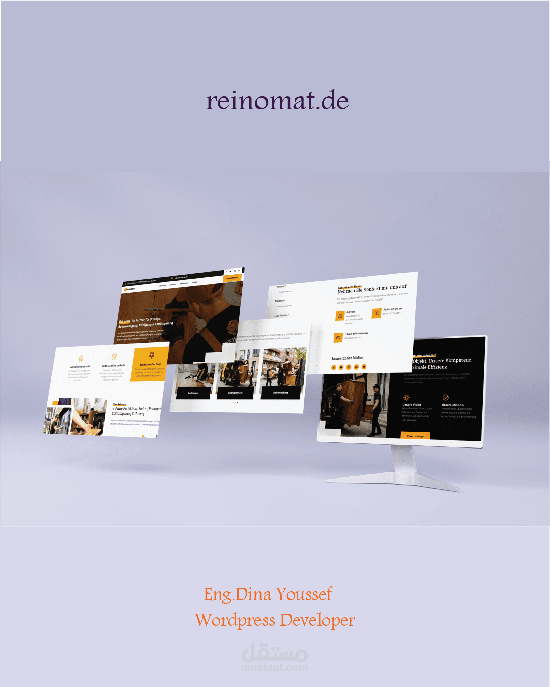 Website design for a German service company