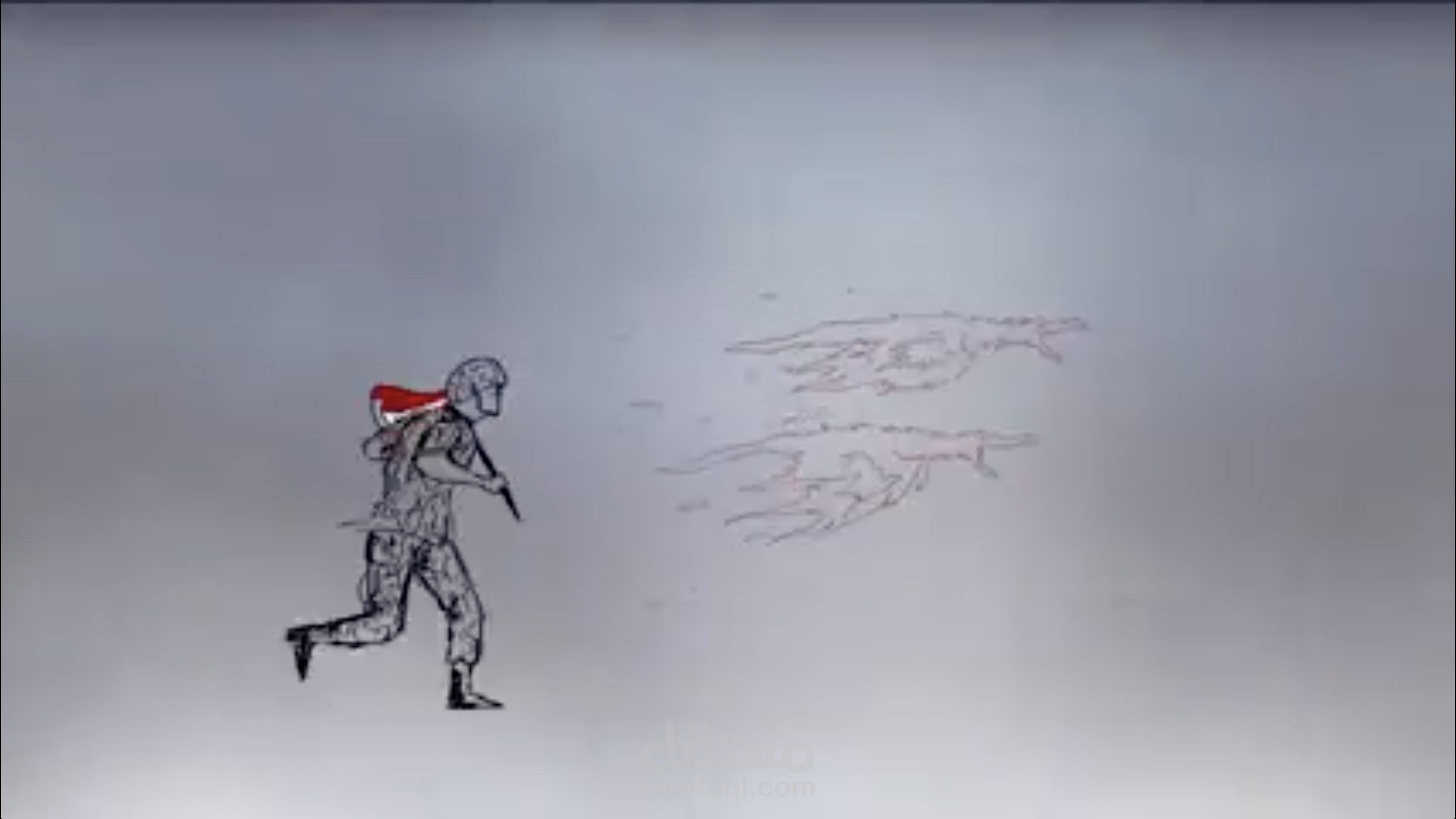 مشروع تخرج طالبه اعلام في سوريا ( رسم )