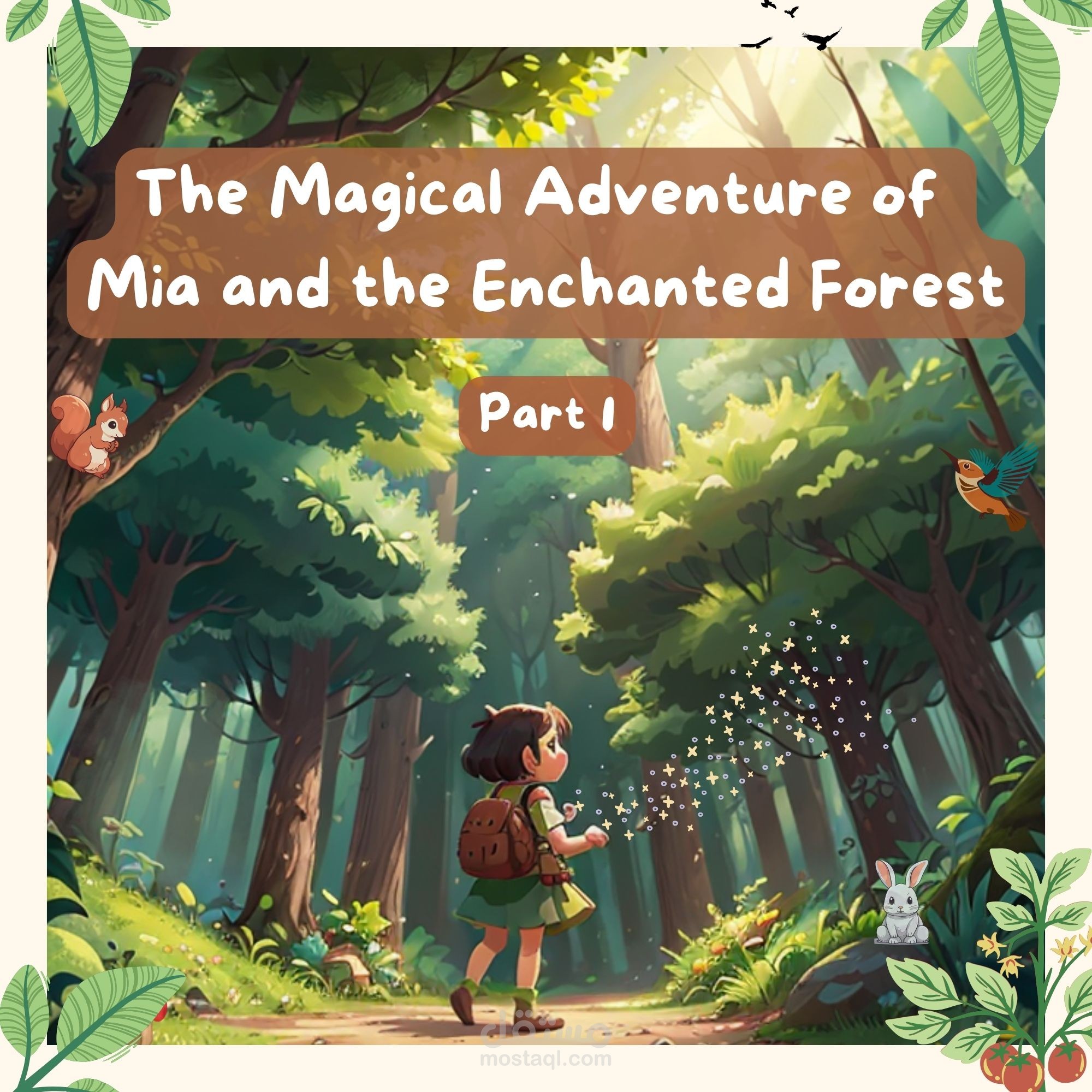 كتابه وتصميم الصور لقصه للاأطفال