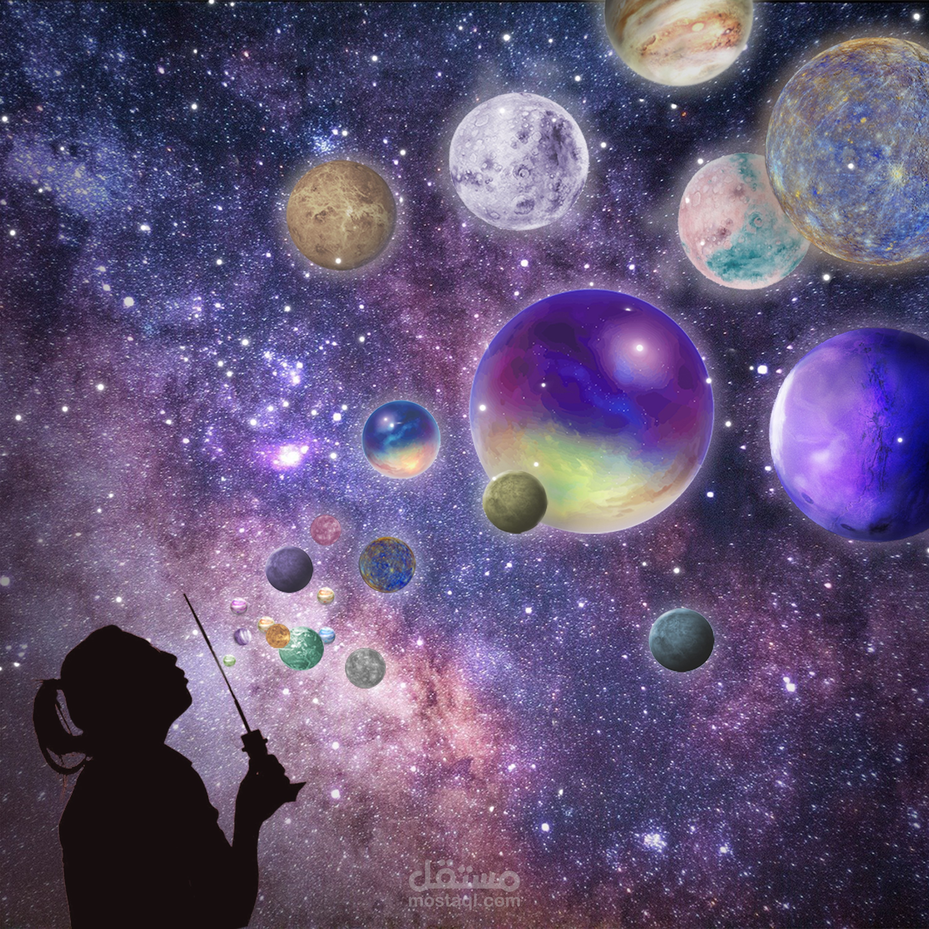 فكرة إبداعية لبوستر -Young Me Dreaming-