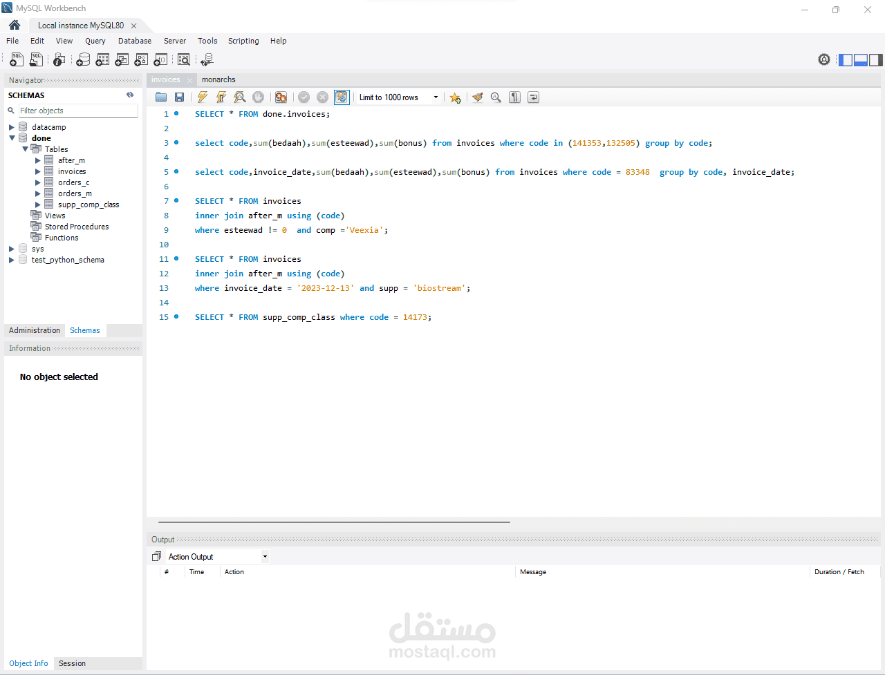 إنشاء قواعد بيانات على MySQL لاستخدامها في عرض وتحليل البيانات