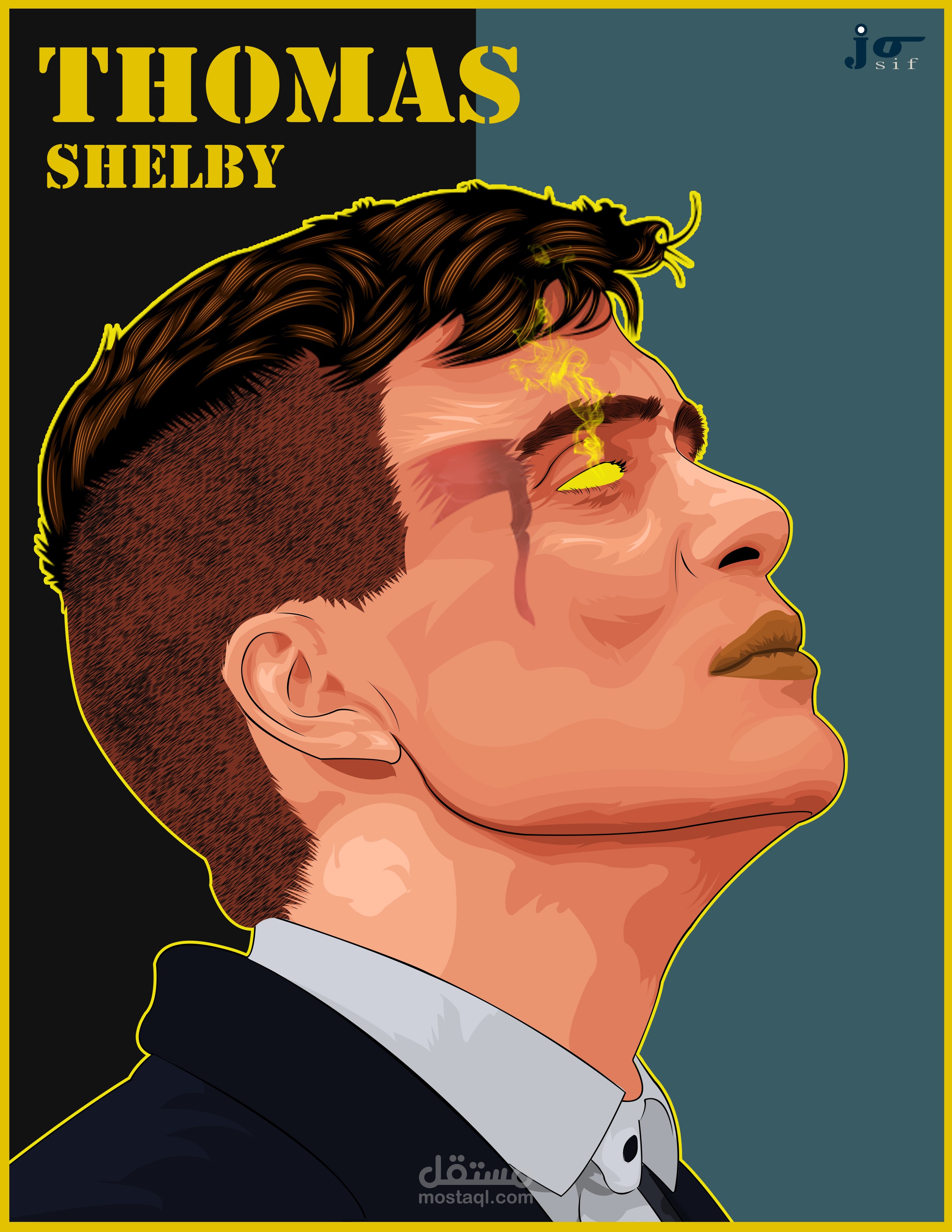 thomas shelby فيكتور ارت