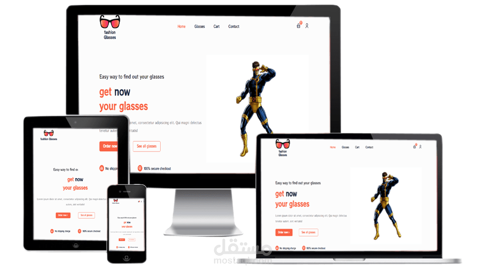 website named fashion-glasses which is shopping