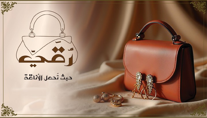 "تصميم شعار أنيق لبراندحقائب باسم رُقِيّ"
