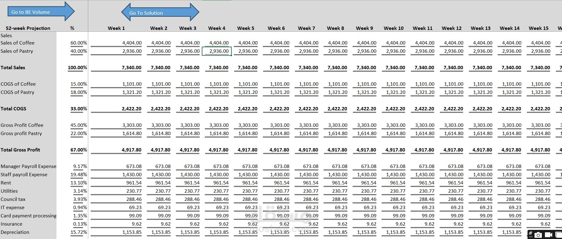 Financial model