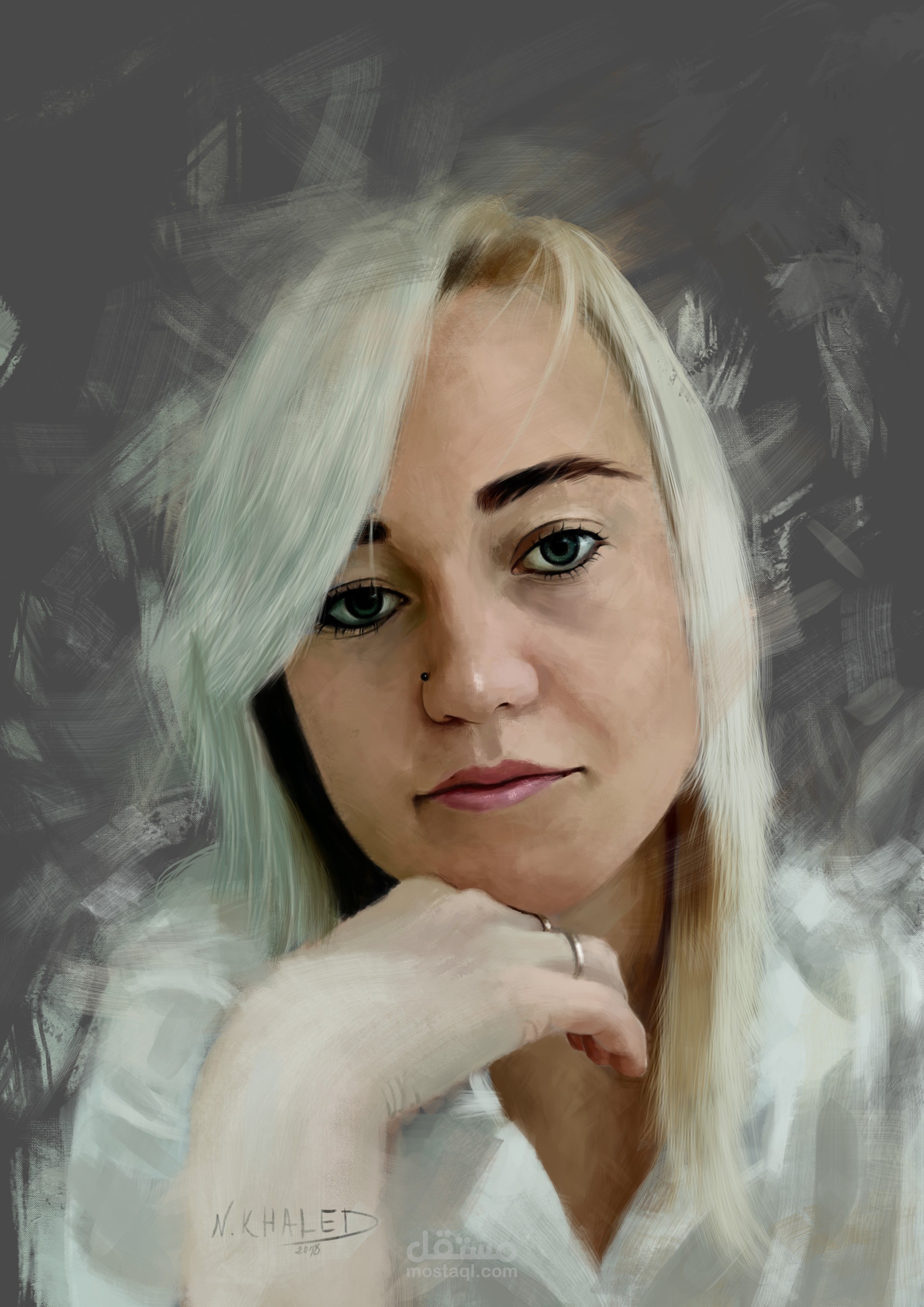 رسم رقمي فتاة digital art