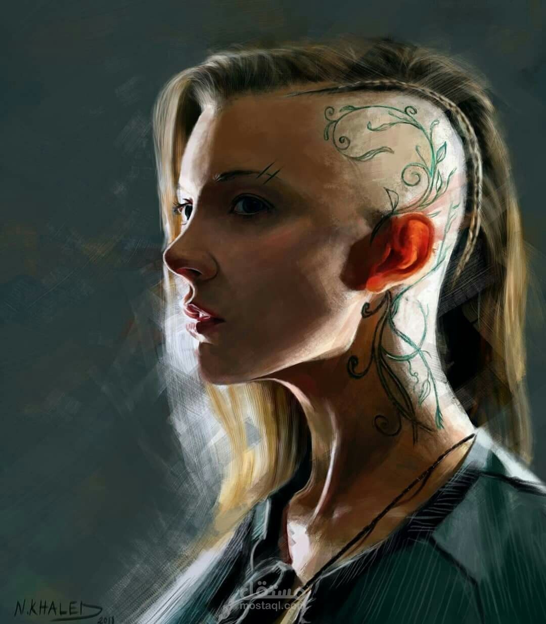 رسم رقمي فتاة digital art