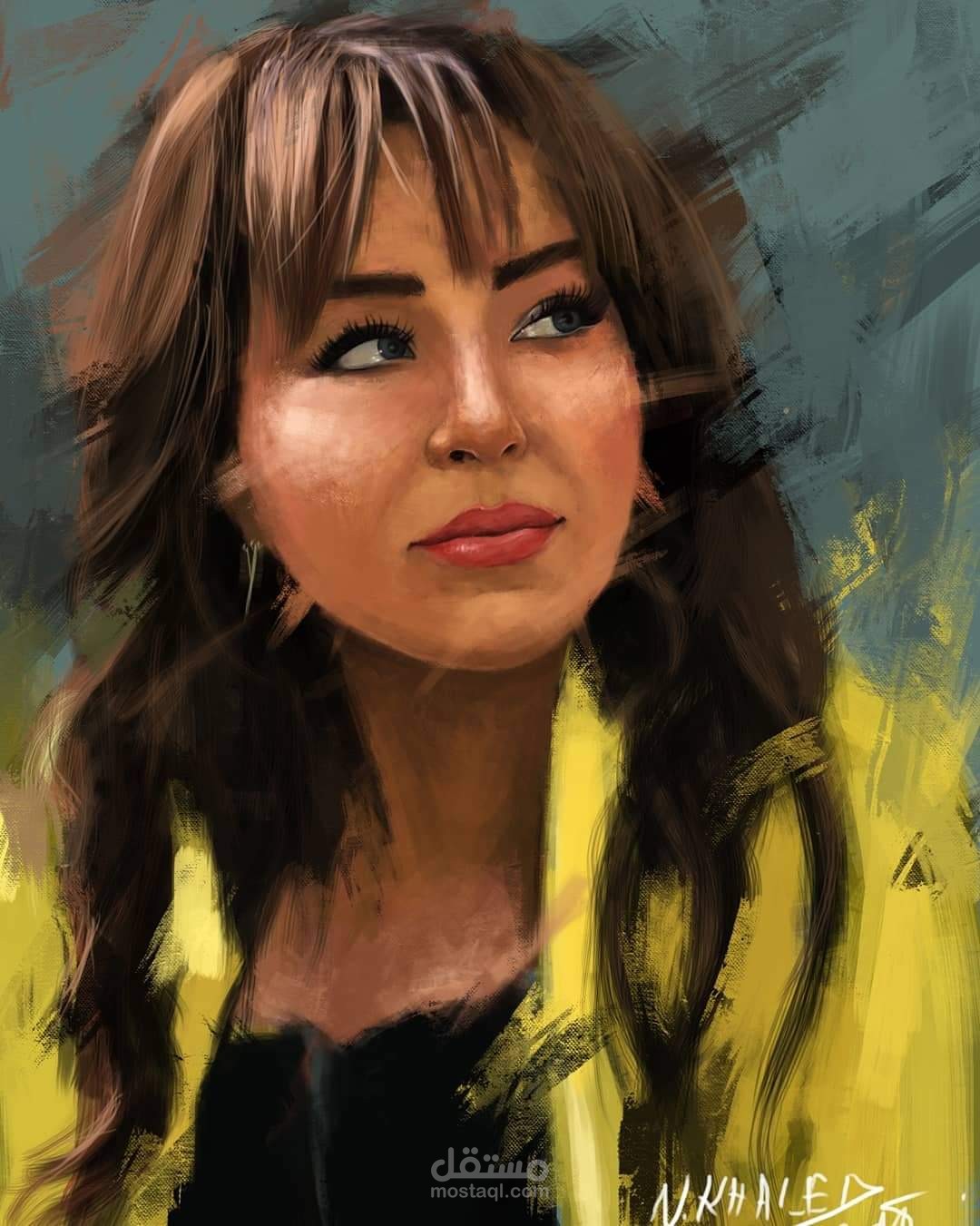 رسم رقمي digital art فنانة جزائرية