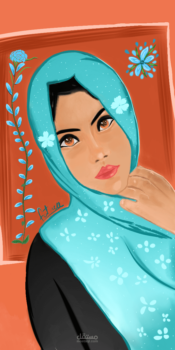 رسمه لشخصية حقيقة