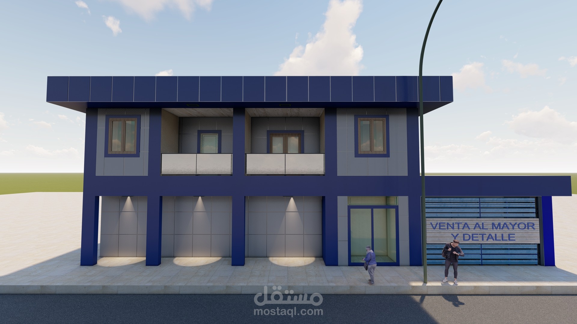 اعادة تصميم وبناء واجهة محلات تجارية في جمهورية غينيا