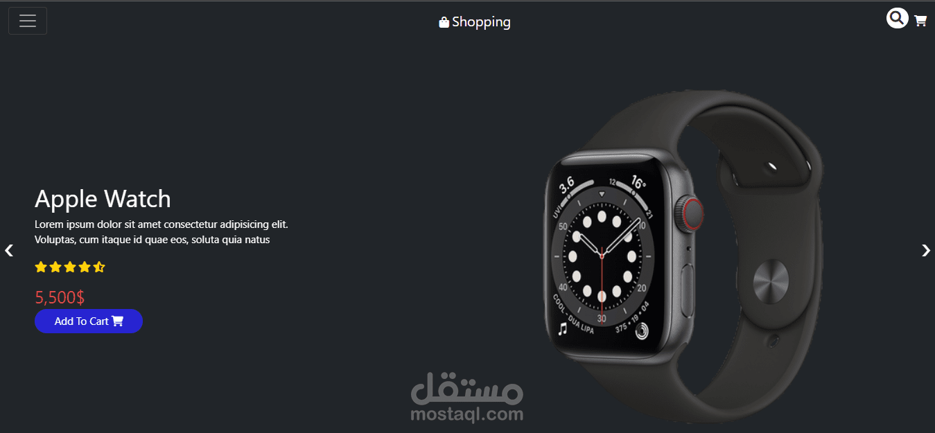 Responsive eCommerce Website