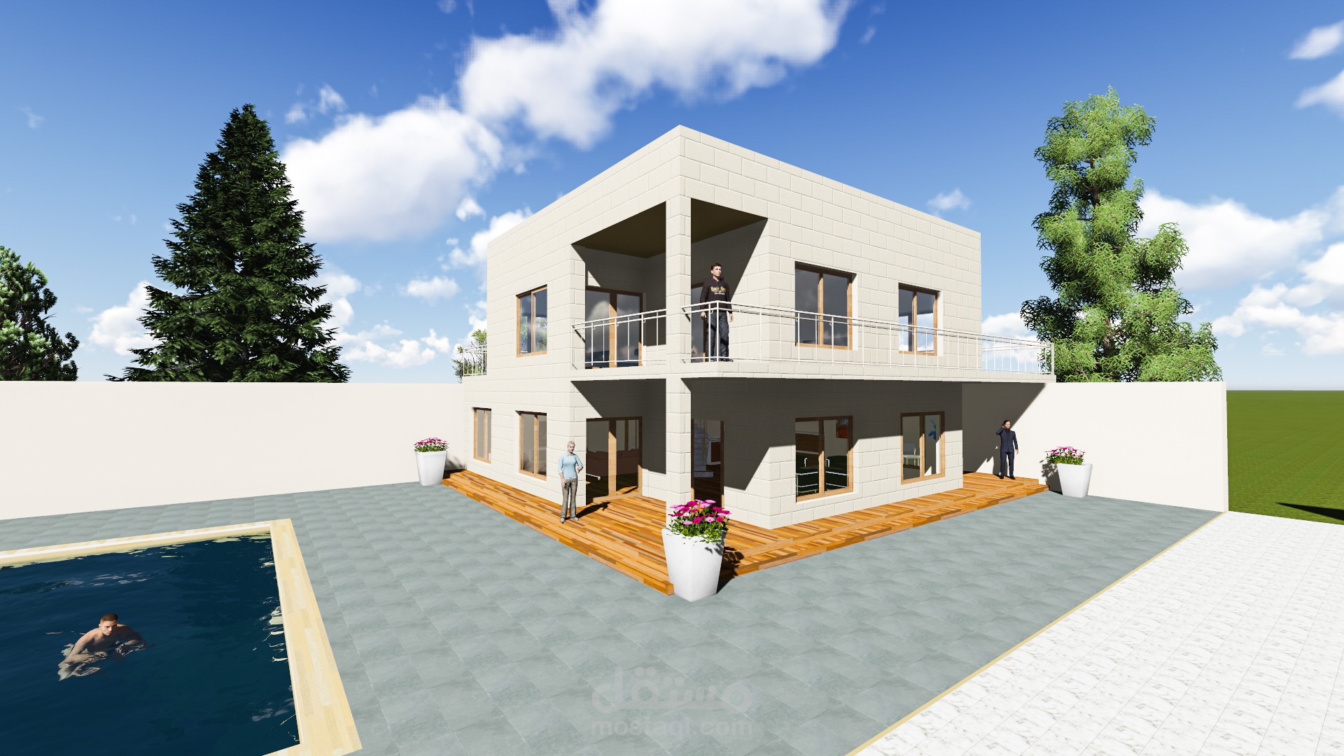 Villa exterior design