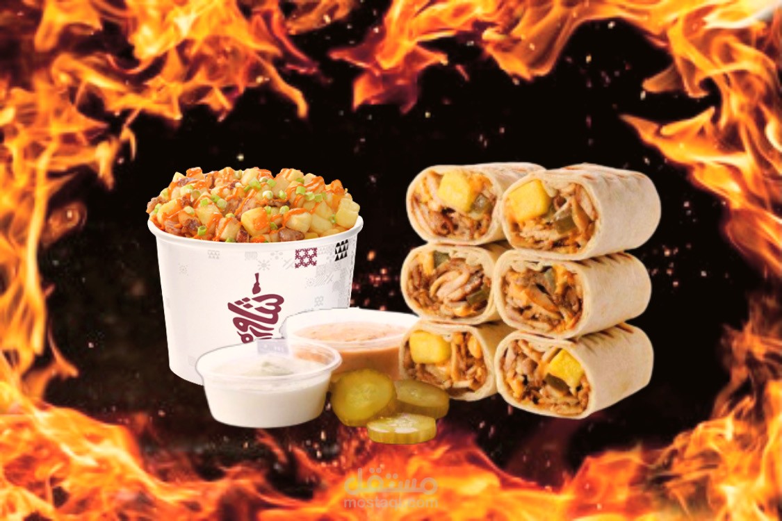 تصميم بوست لمسابقة شاورمر
