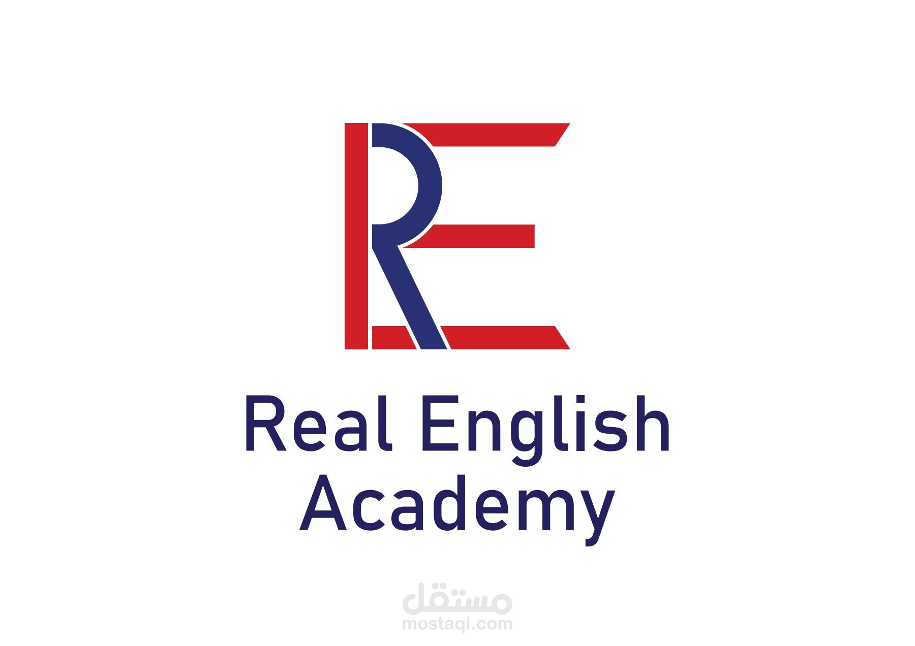 تصميم شعار لاكاديمية تعليم اللغة الانجليزية