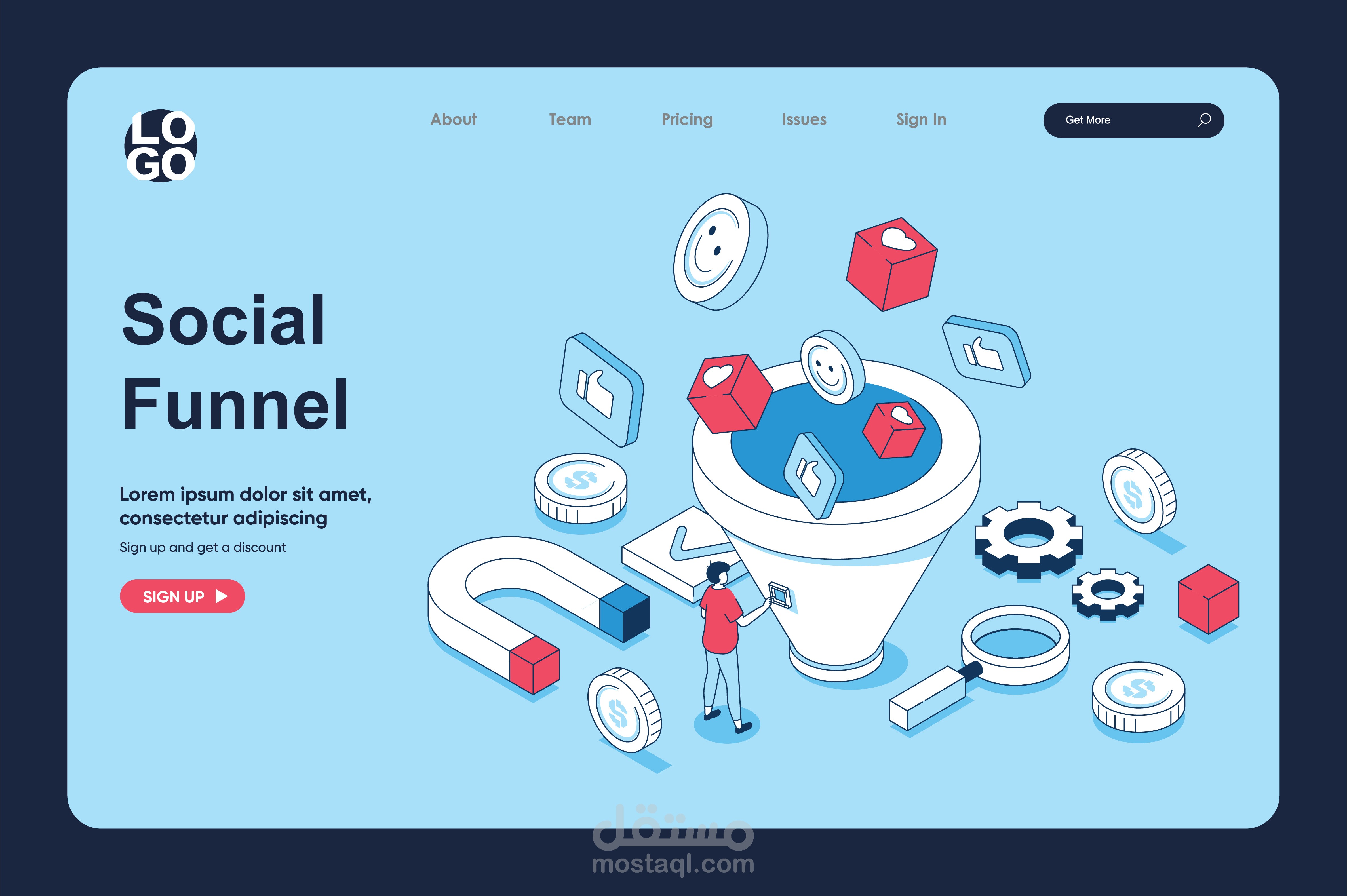 Landing page - "HTML5 Template"