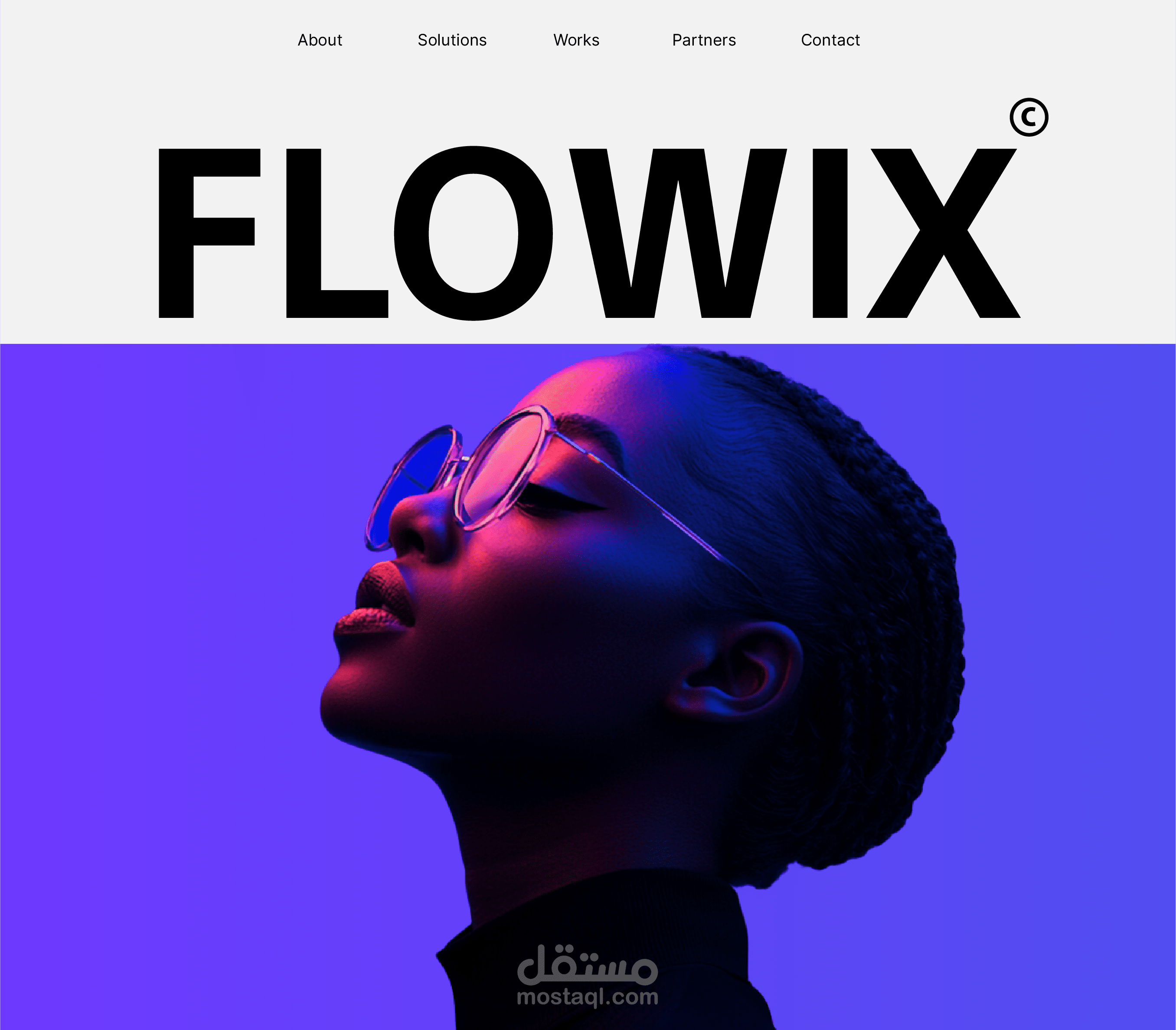 تصميم هوية بصرية وشعار لبراند FLOWIX